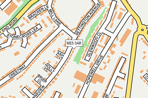 ME5 0AR map - OS OpenMap – Local (Ordnance Survey)