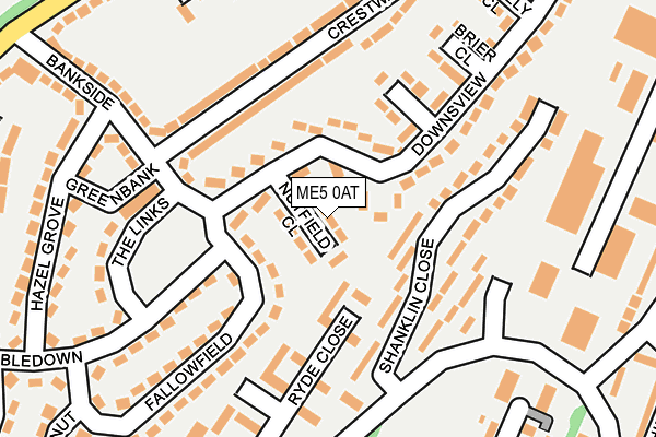 ME5 0AT map - OS OpenMap – Local (Ordnance Survey)