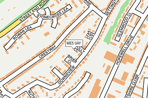 ME5 0AY map - OS OpenMap – Local (Ordnance Survey)