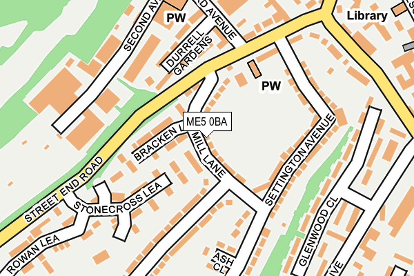 ME5 0BA map - OS OpenMap – Local (Ordnance Survey)