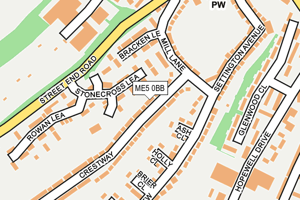 ME5 0BB map - OS OpenMap – Local (Ordnance Survey)