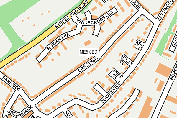 ME5 0BD map - OS OpenMap – Local (Ordnance Survey)