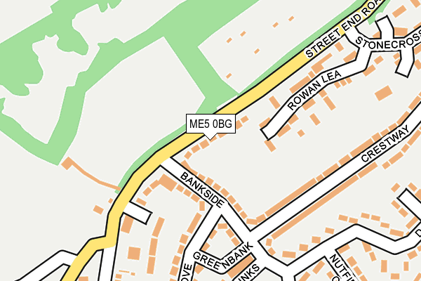 ME5 0BG map - OS OpenMap – Local (Ordnance Survey)