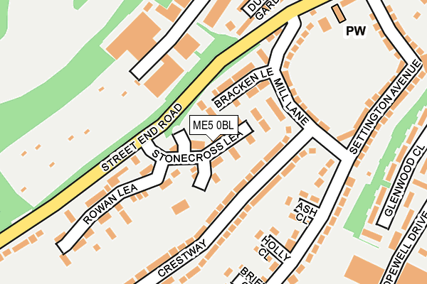 ME5 0BL map - OS OpenMap – Local (Ordnance Survey)
