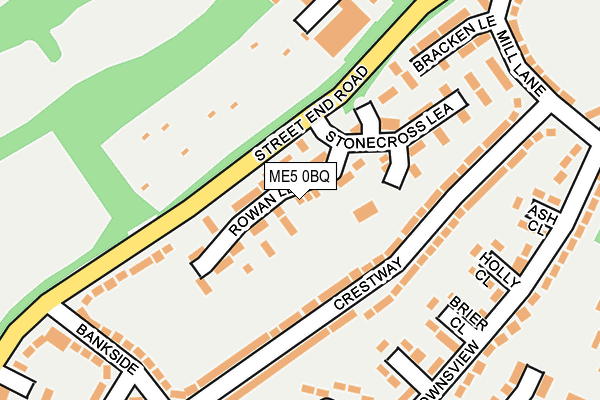 ME5 0BQ map - OS OpenMap – Local (Ordnance Survey)