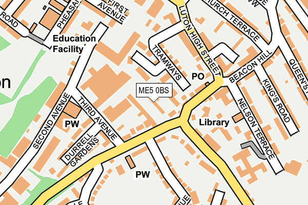 ME5 0BS map - OS OpenMap – Local (Ordnance Survey)