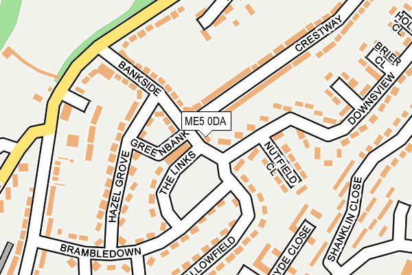 ME5 0DA map - OS OpenMap – Local (Ordnance Survey)