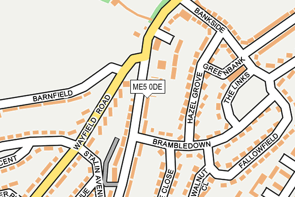 ME5 0DE map - OS OpenMap – Local (Ordnance Survey)