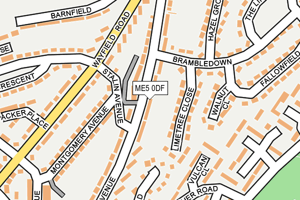 ME5 0DF map - OS OpenMap – Local (Ordnance Survey)