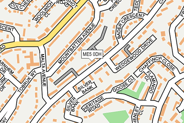 ME5 0DH map - OS OpenMap – Local (Ordnance Survey)