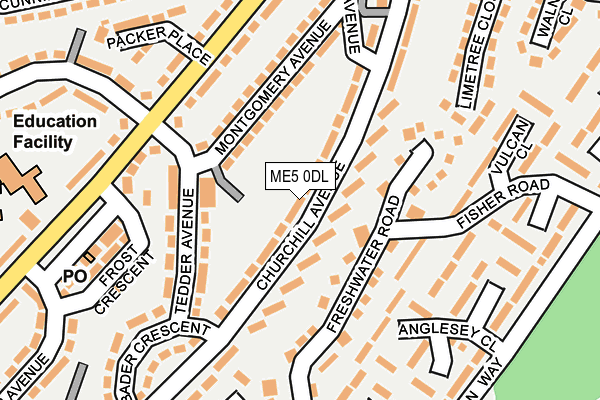 ME5 0DL map - OS OpenMap – Local (Ordnance Survey)