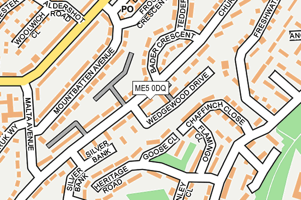 ME5 0DQ map - OS OpenMap – Local (Ordnance Survey)