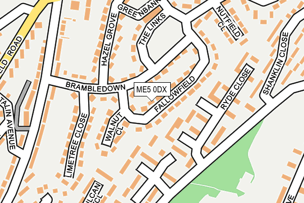 ME5 0DX map - OS OpenMap – Local (Ordnance Survey)