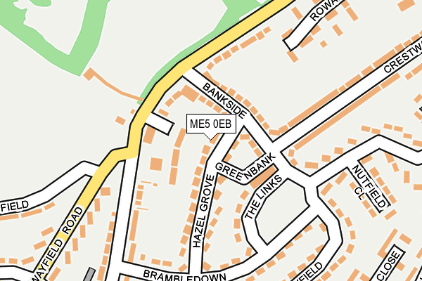 ME5 0EB map - OS OpenMap – Local (Ordnance Survey)