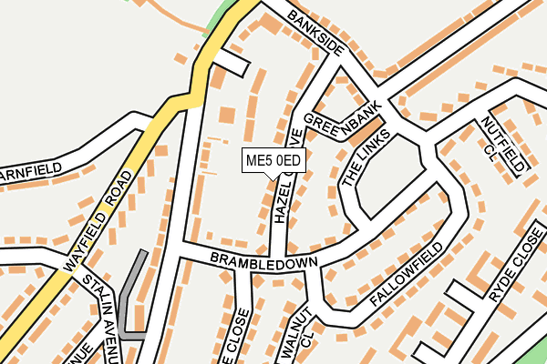 ME5 0ED map - OS OpenMap – Local (Ordnance Survey)