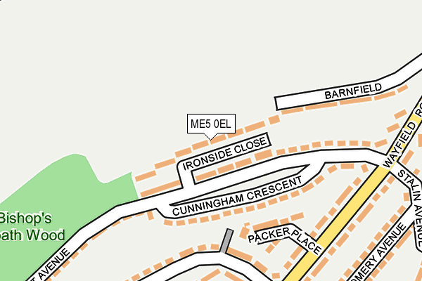 ME5 0EL map - OS OpenMap – Local (Ordnance Survey)