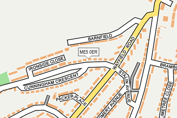 ME5 0ER map - OS OpenMap – Local (Ordnance Survey)