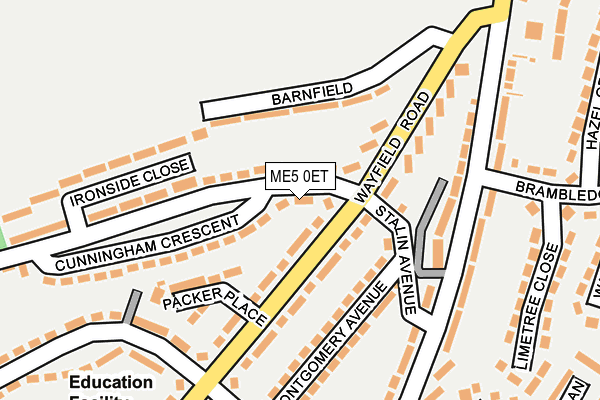 ME5 0ET map - OS OpenMap – Local (Ordnance Survey)