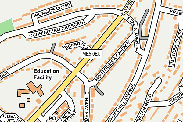 ME5 0EU map - OS OpenMap – Local (Ordnance Survey)