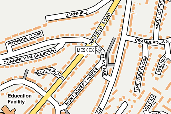 ME5 0EX map - OS OpenMap – Local (Ordnance Survey)