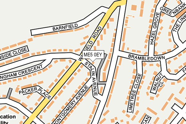ME5 0EY map - OS OpenMap – Local (Ordnance Survey)