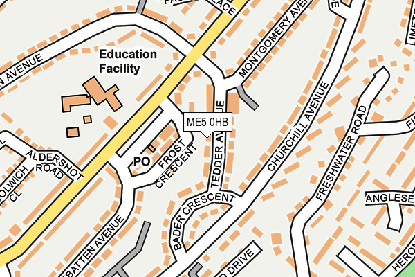 ME5 0HB map - OS OpenMap – Local (Ordnance Survey)