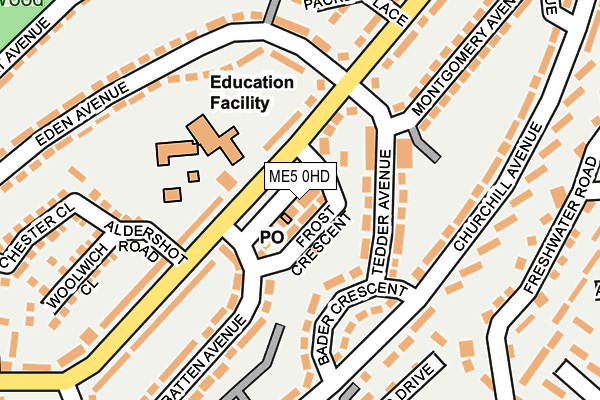 ME5 0HD map - OS OpenMap – Local (Ordnance Survey)