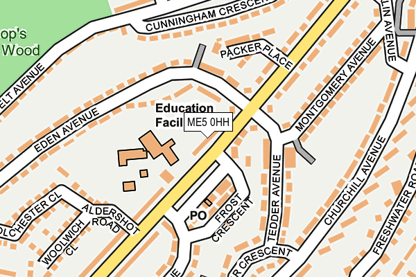 ME5 0HH map - OS OpenMap – Local (Ordnance Survey)
