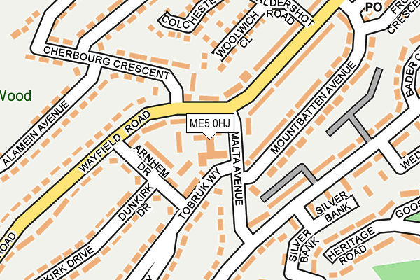 ME5 0HJ map - OS OpenMap – Local (Ordnance Survey)