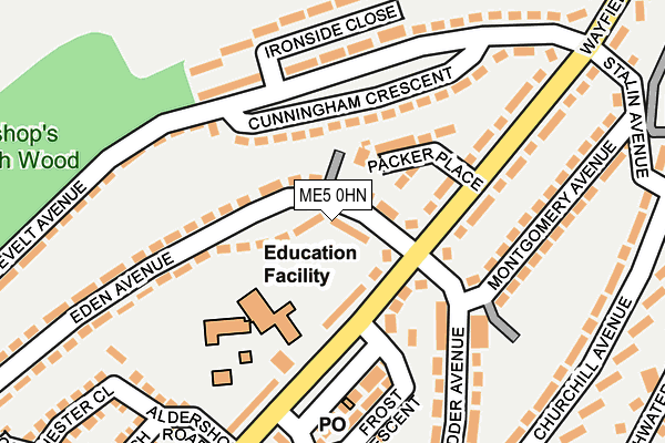 ME5 0HN map - OS OpenMap – Local (Ordnance Survey)