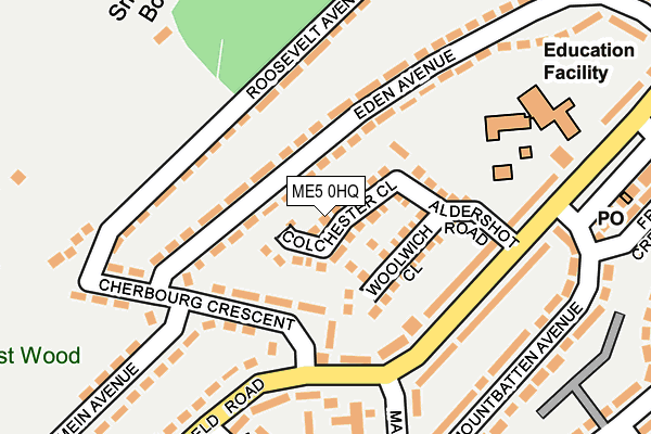 ME5 0HQ map - OS OpenMap – Local (Ordnance Survey)