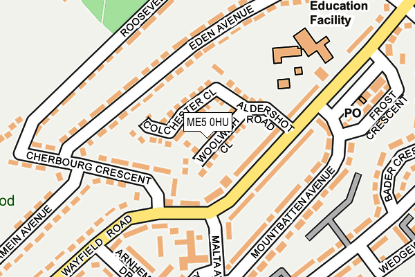 ME5 0HU map - OS OpenMap – Local (Ordnance Survey)