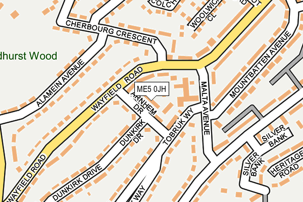 ME5 0JH map - OS OpenMap – Local (Ordnance Survey)