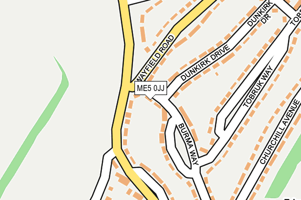 ME5 0JJ map - OS OpenMap – Local (Ordnance Survey)