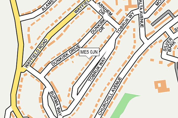 ME5 0JN map - OS OpenMap – Local (Ordnance Survey)