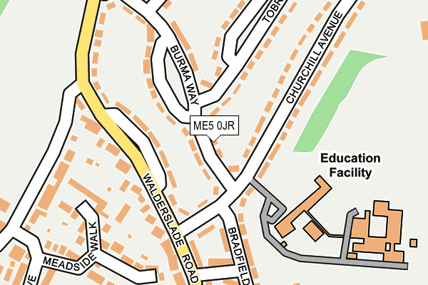 ME5 0JR map - OS OpenMap – Local (Ordnance Survey)