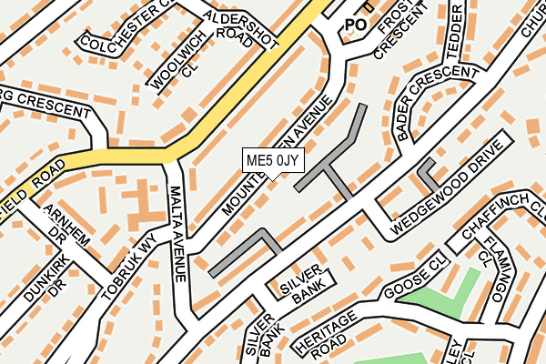 ME5 0JY map - OS OpenMap – Local (Ordnance Survey)