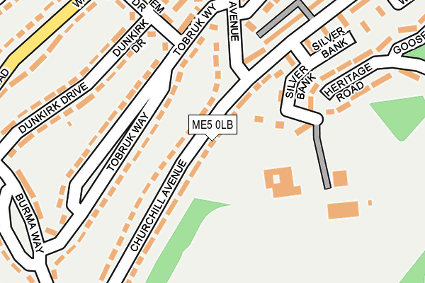 ME5 0LB map - OS OpenMap – Local (Ordnance Survey)