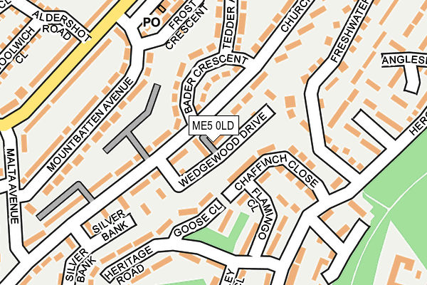 ME5 0LD map - OS OpenMap – Local (Ordnance Survey)