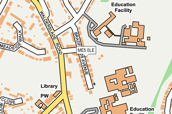 ME5 0LE map - OS OpenMap – Local (Ordnance Survey)