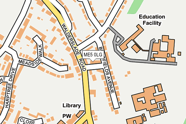 ME5 0LG map - OS OpenMap – Local (Ordnance Survey)