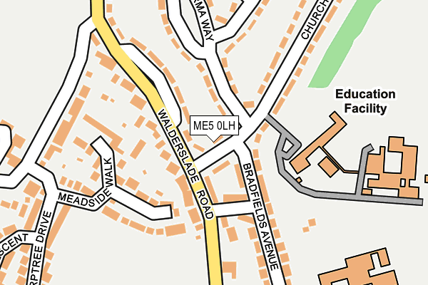 ME5 0LH map - OS OpenMap – Local (Ordnance Survey)