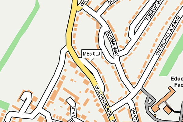 ME5 0LJ map - OS OpenMap – Local (Ordnance Survey)