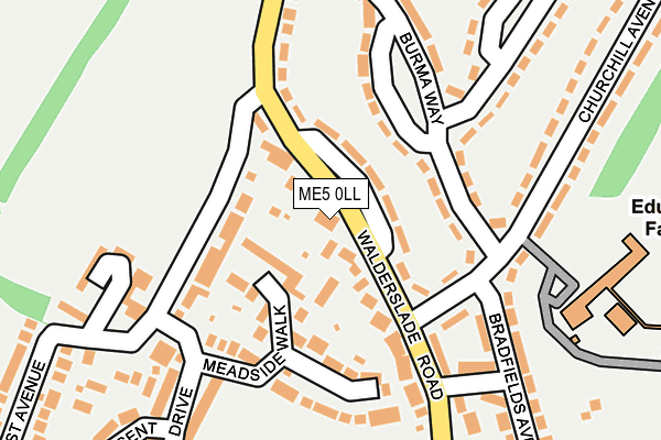 ME5 0LL map - OS OpenMap – Local (Ordnance Survey)