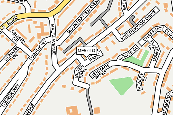 ME5 0LQ map - OS OpenMap – Local (Ordnance Survey)