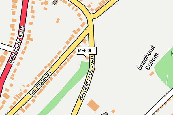 ME5 0LT map - OS OpenMap – Local (Ordnance Survey)