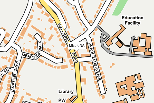 ME5 0NA map - OS OpenMap – Local (Ordnance Survey)