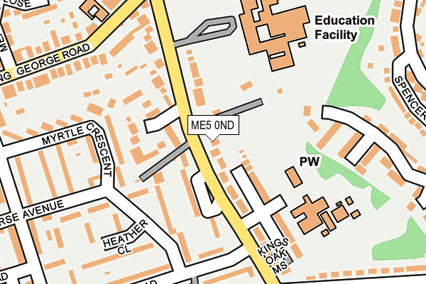 ME5 0ND map - OS OpenMap – Local (Ordnance Survey)