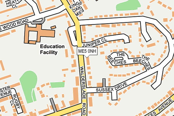 ME5 0NH map - OS OpenMap – Local (Ordnance Survey)