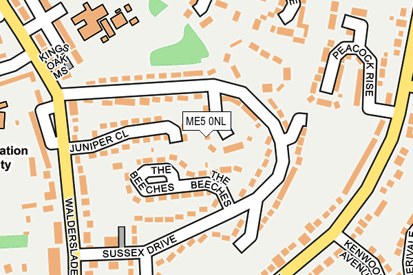 ME5 0NL map - OS OpenMap – Local (Ordnance Survey)